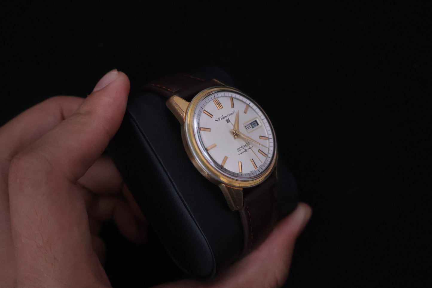 (SERVICED) Rare Vintage 1964 Seiko 5 Sportsmatic 21 Jewels Cal. 6619 Gold-Tone