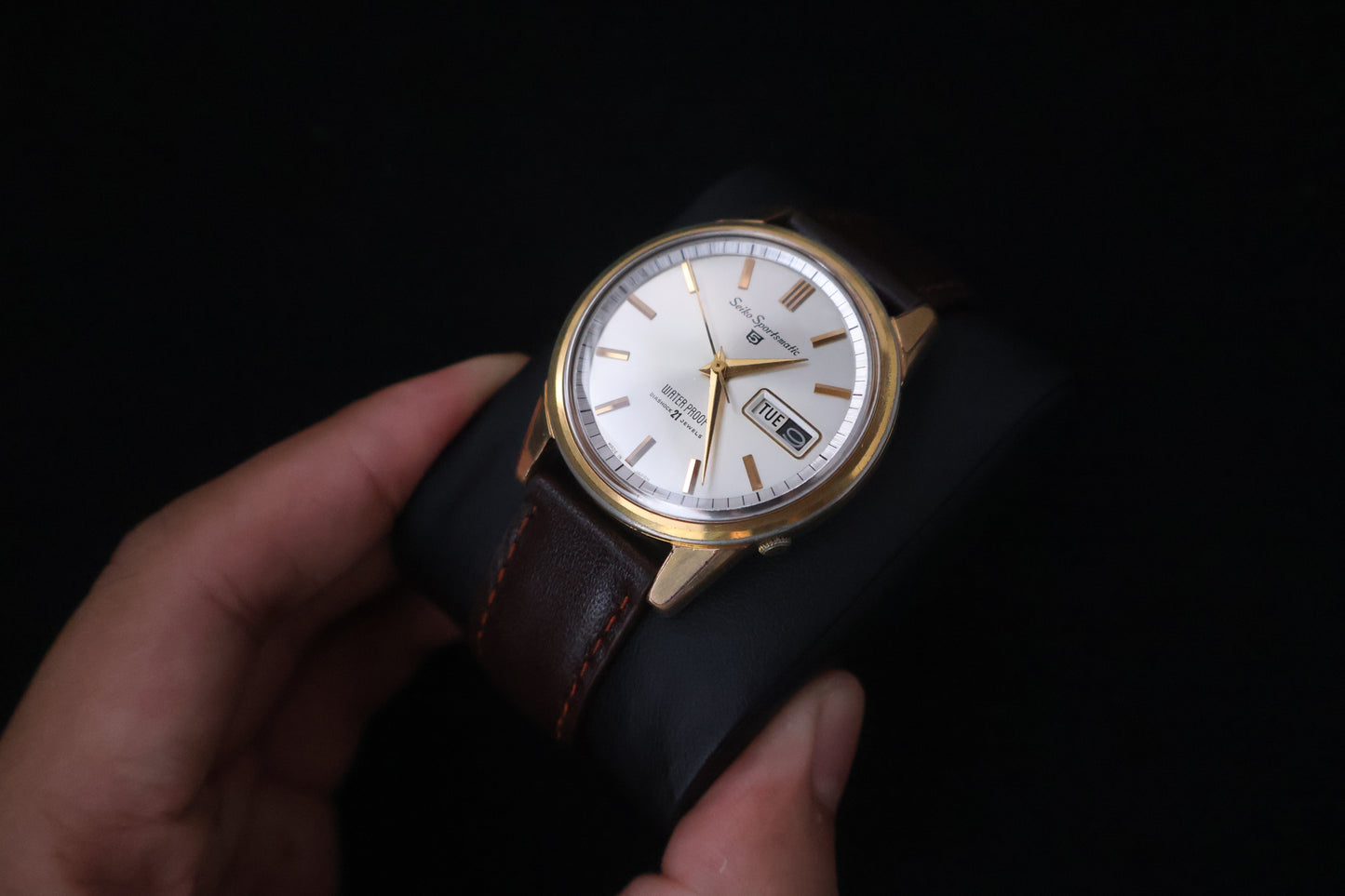 (SERVICED) Rare Vintage 1964 Seiko 5 Sportsmatic 21 Jewels Cal. 6619 Gold-Tone