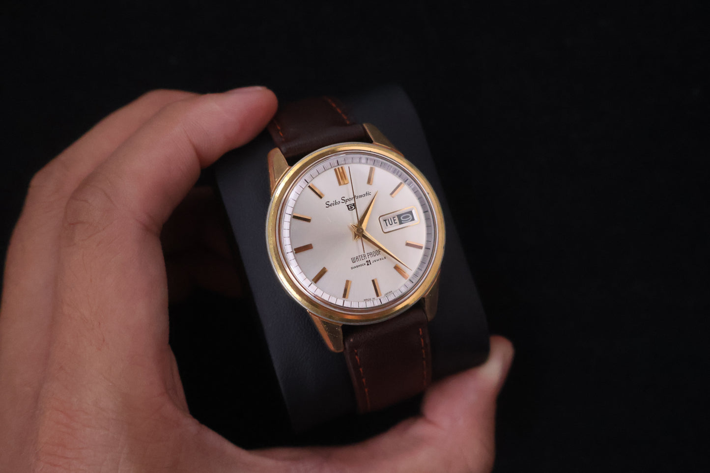 (SERVICED) Rare Vintage 1964 Seiko 5 Sportsmatic 21 Jewels Cal. 6619 Gold-Tone