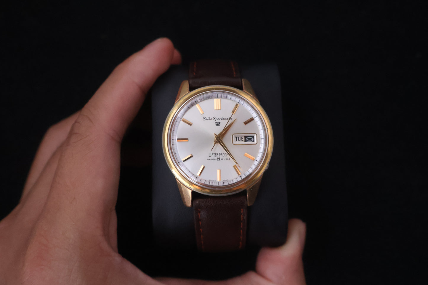 (SERVICED) Rare Vintage 1964 Seiko 5 Sportsmatic 21 Jewels Cal. 6619 Gold-Tone