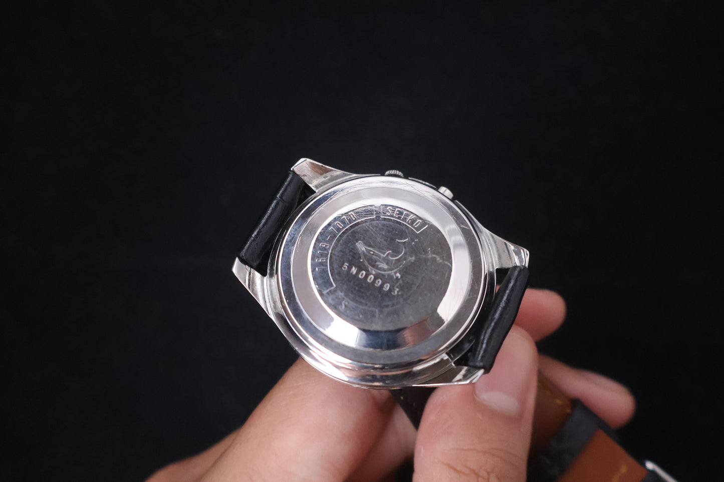 (SERVICED) Rare Vintage 1965 Seiko Sportsmatic Deluxe Red Dial 25 Jewels 7619-7070