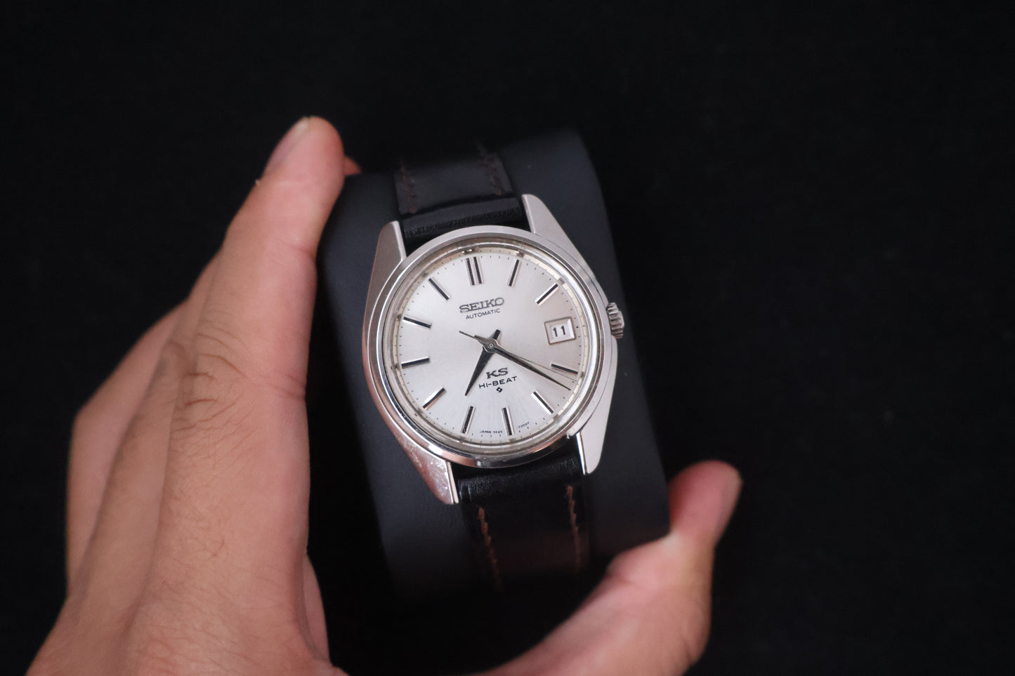 (SERVICED) Rare Vintage 1970 King Seiko KS Hi-Beat Gold Medallion 25 Jewels 5625-7000