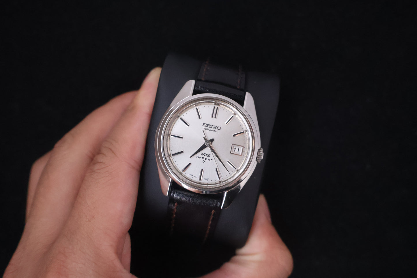 (SERVICED) Rare Vintage 1970 King Seiko KS Hi-Beat Gold Medallion 25 Jewels 5625-7000