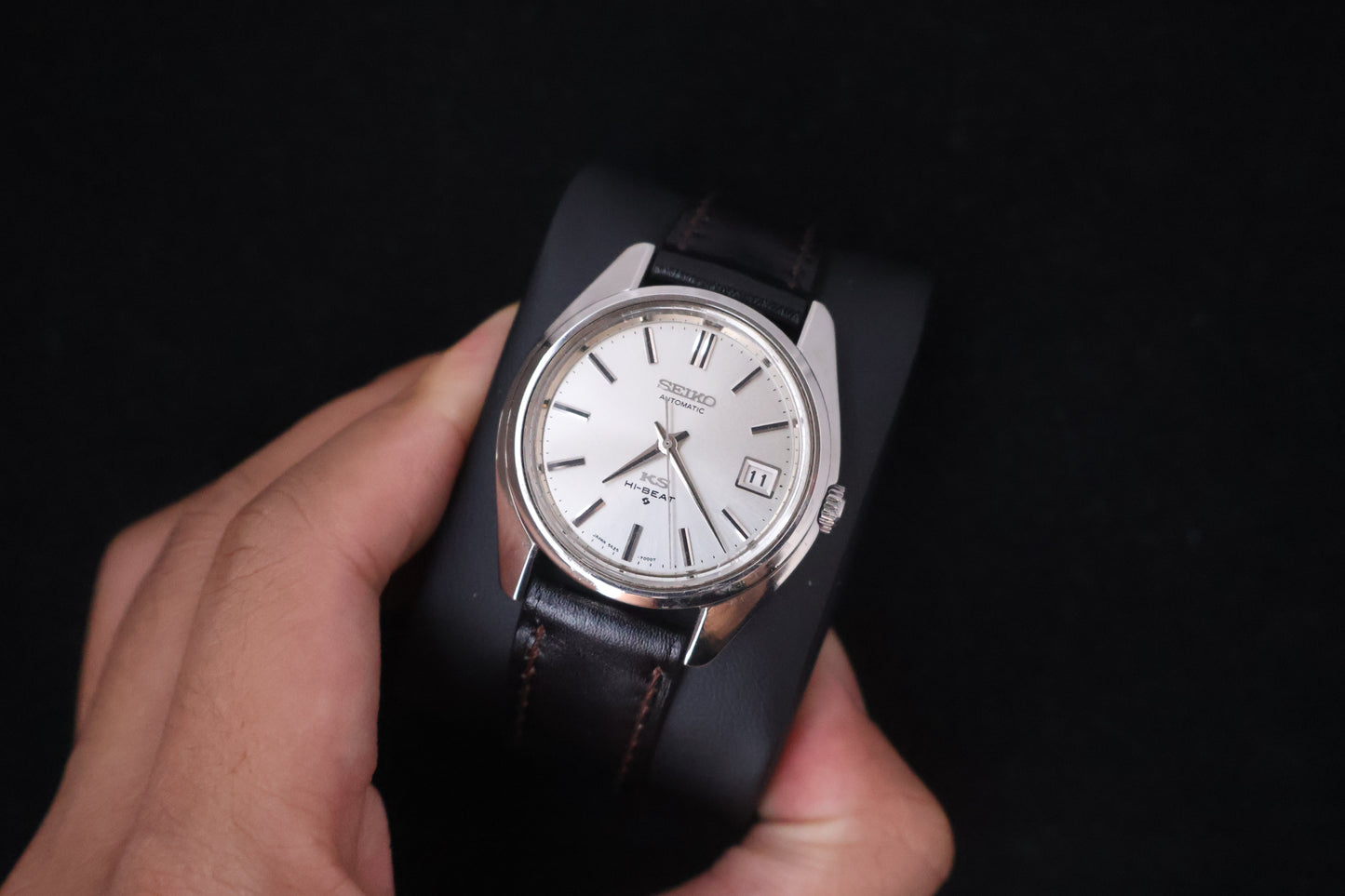 (SERVICED) Rare Vintage 1970 King Seiko KS Hi-Beat Gold Medallion 25 Jewels 5625-7000