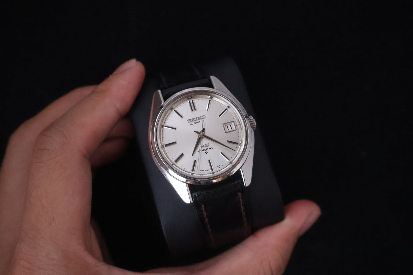 (SERVICED) Rare Vintage 1970 King Seiko KS Hi-Beat Gold Medallion 25 Jewels 5625-7000