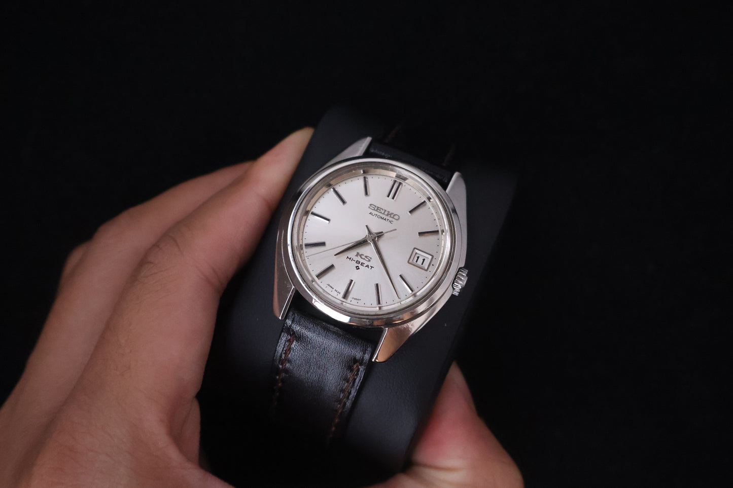 (SERVICED) Rare Vintage 1970 King Seiko KS Hi-Beat Gold Medallion 25 Jewels 5625-7000
