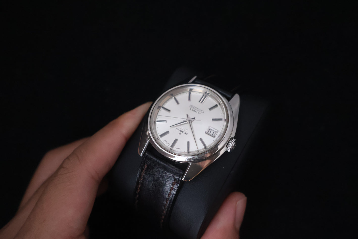 (SERVICED) Rare Vintage 1970 King Seiko KS Hi-Beat Gold Medallion 25 Jewels 5625-7000