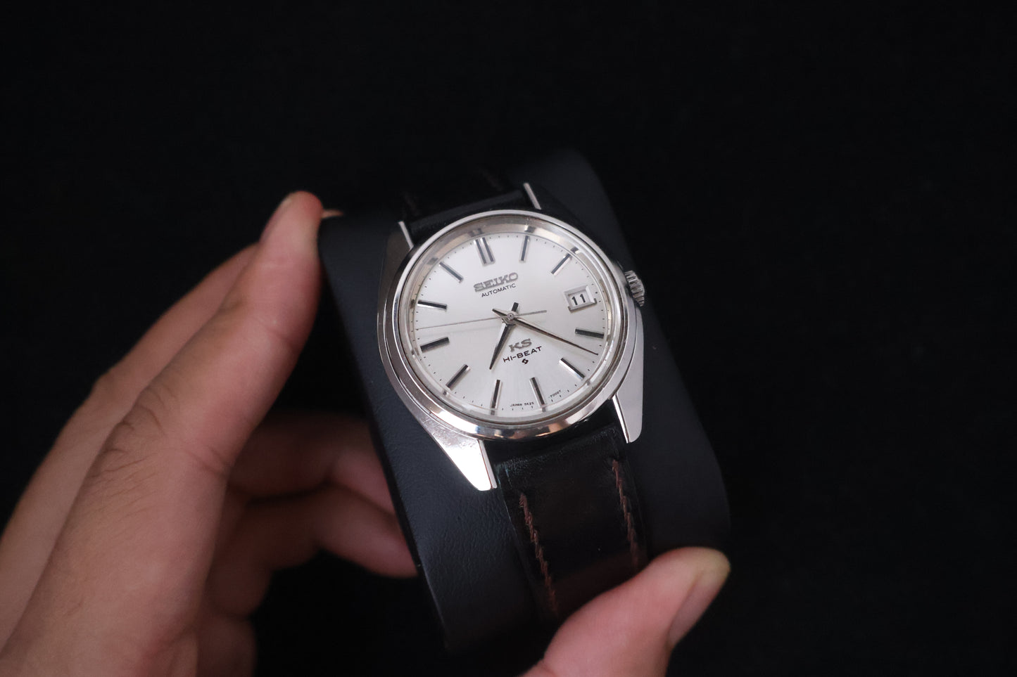 (SERVICED) Rare Vintage 1970 King Seiko KS Hi-Beat Gold Medallion 25 Jewels 5625-7000