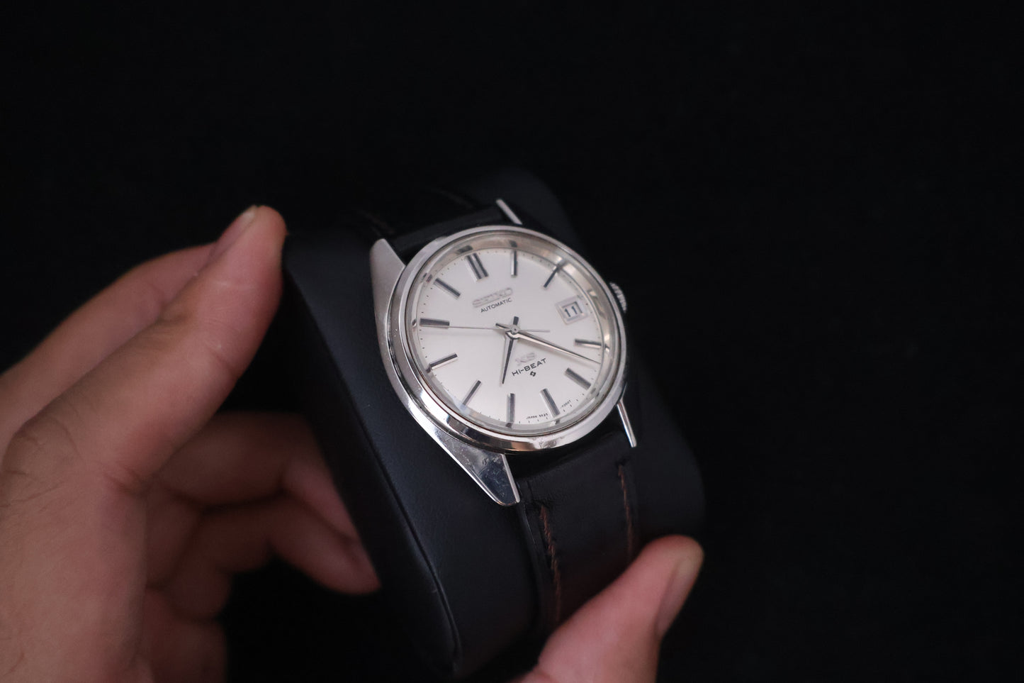 (SERVICED) Rare Vintage 1970 King Seiko KS Hi-Beat Gold Medallion 25 Jewels 5625-7000