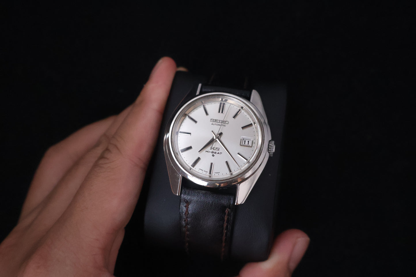 (SERVICED) Rare Vintage 1970 King Seiko KS Hi-Beat Gold Medallion 25 Jewels 5625-7000