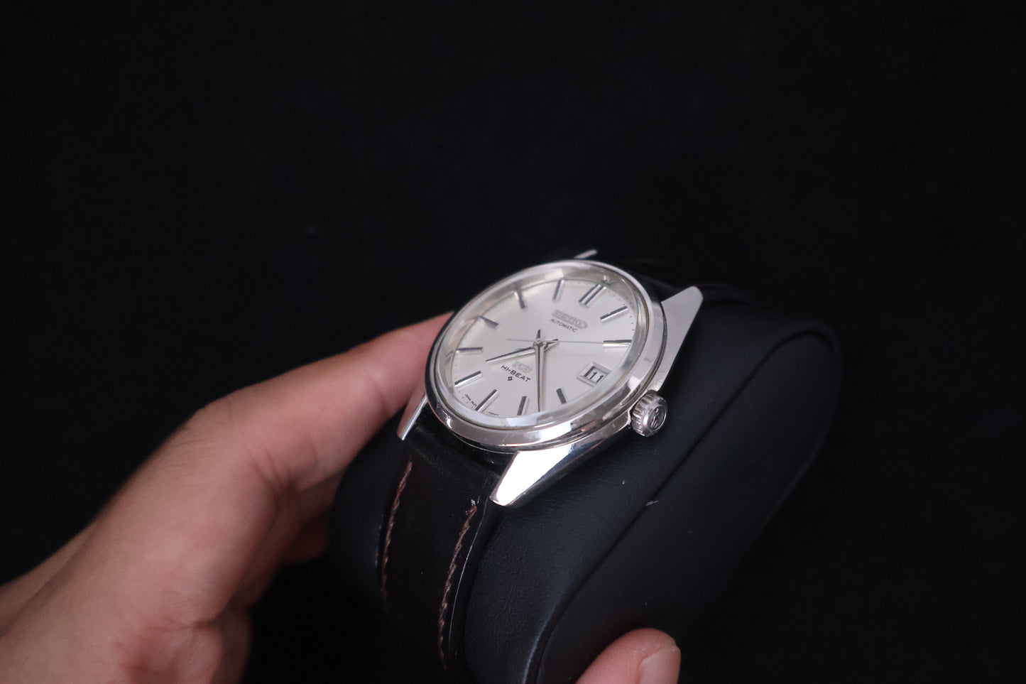 (SERVICED) Rare Vintage 1970 King Seiko KS Hi-Beat Gold Medallion 25 Jewels 5625-7000