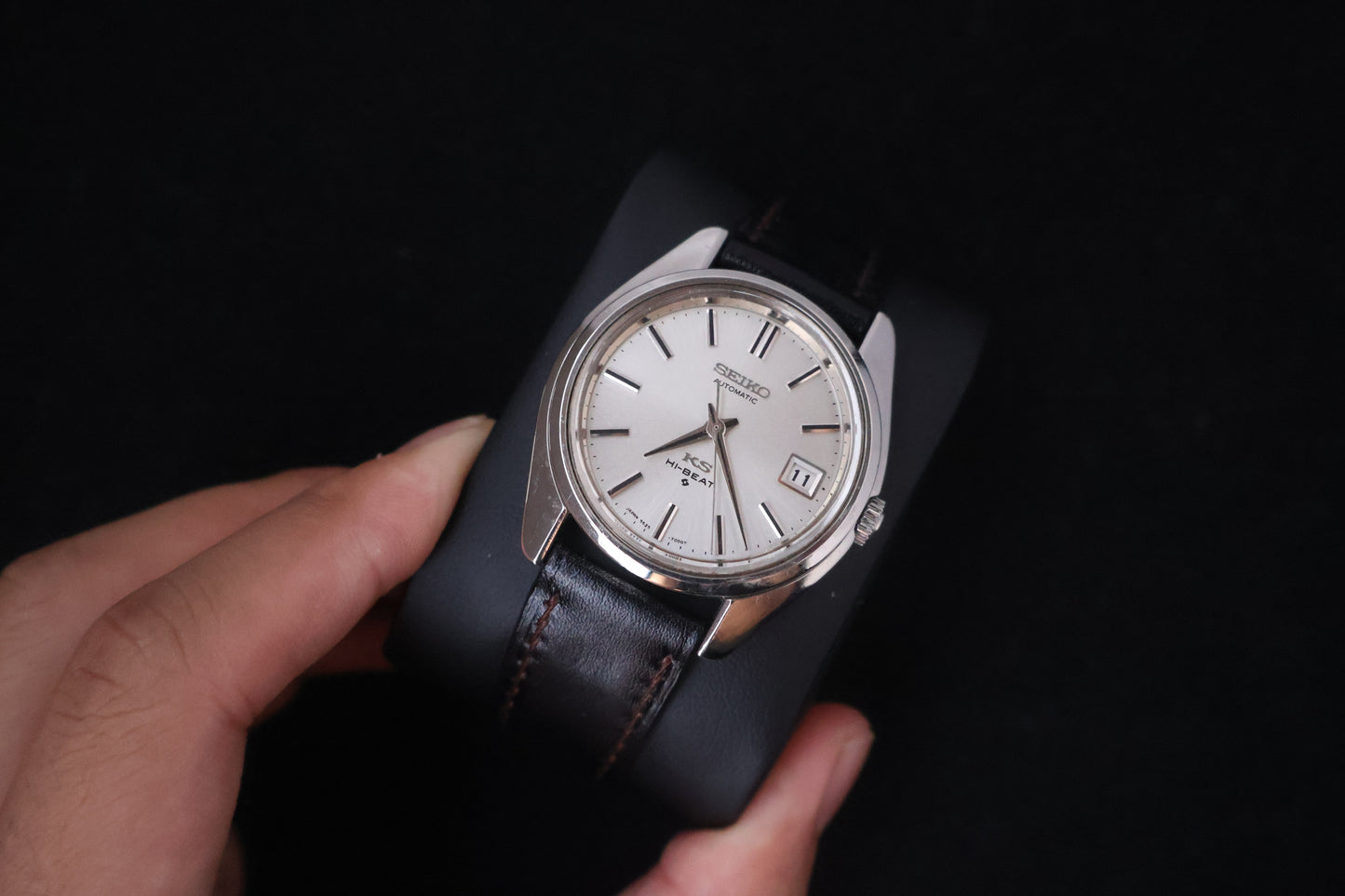 (SERVICED) Rare Vintage 1970 King Seiko KS Hi-Beat Gold Medallion 25 Jewels 5625-7000