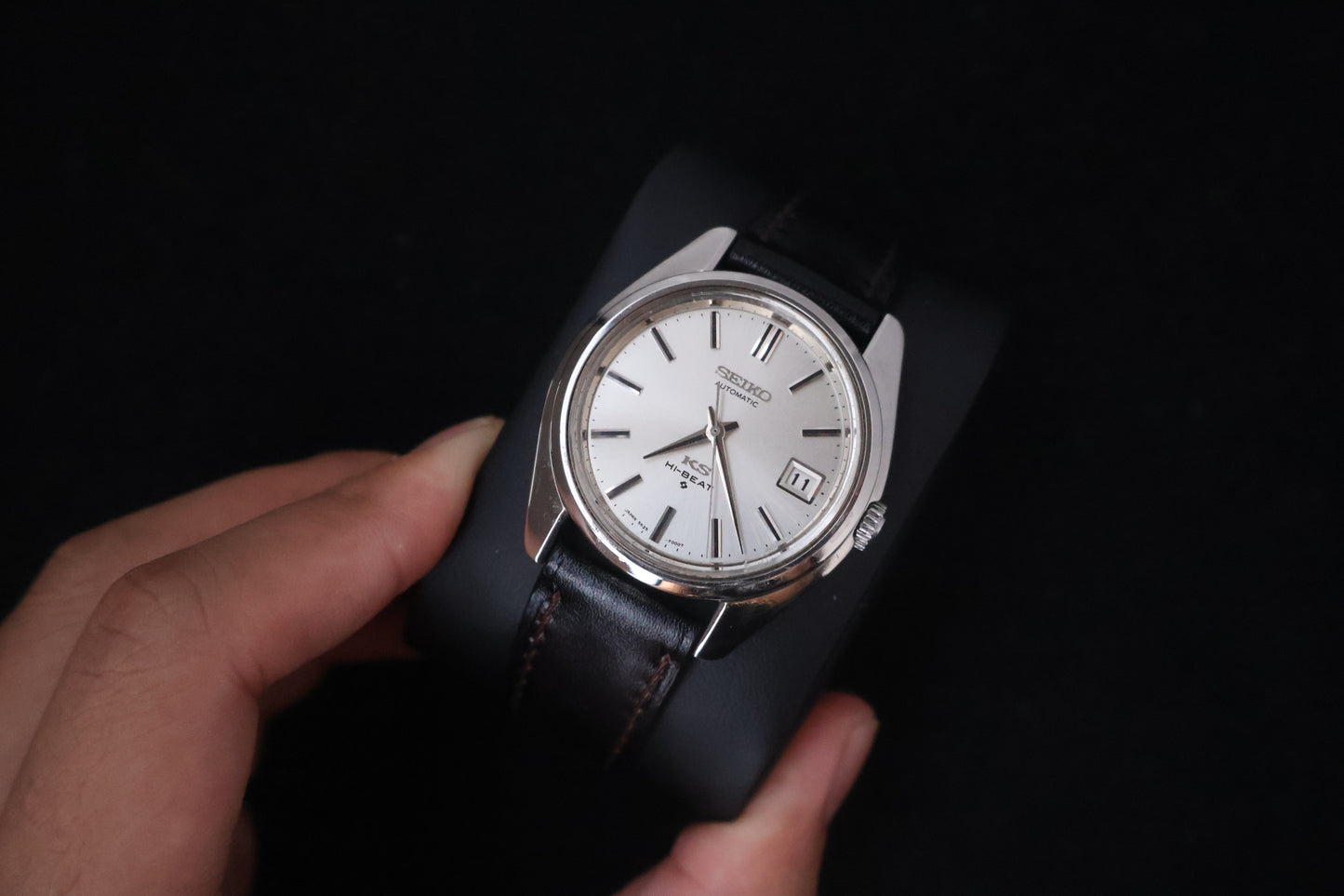 (SERVICED) Rare Vintage 1970 King Seiko KS Hi-Beat Gold Medallion 25 Jewels 5625-7000
