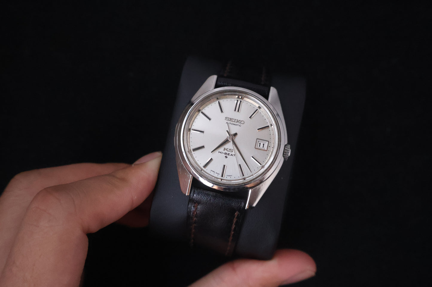(SERVICED) Rare Vintage 1970 King Seiko KS Hi-Beat Gold Medallion 25 Jewels 5625-7000