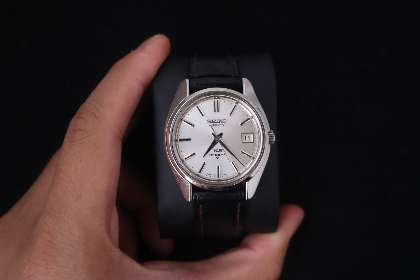 (SERVICED) Rare Vintage 1970 King Seiko KS Hi-Beat Gold Medallion 25 Jewels 5625-7000