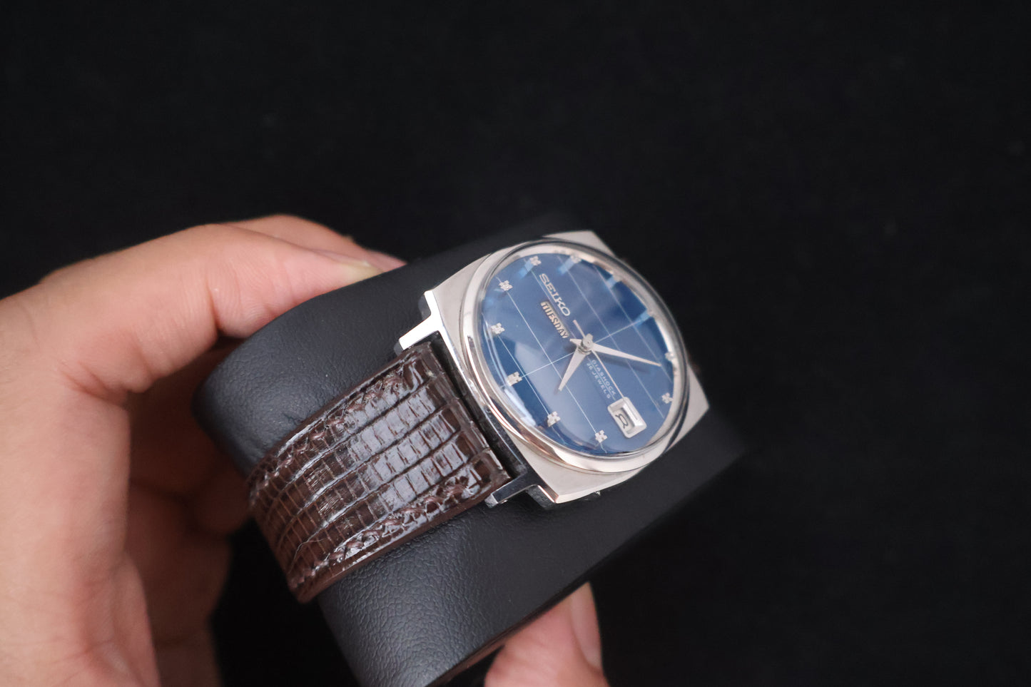 (SERVICED) Rare Vintage 1966 Seiko Seikomatic Weekdater Blue Dial 26 Jewels 6206-8120