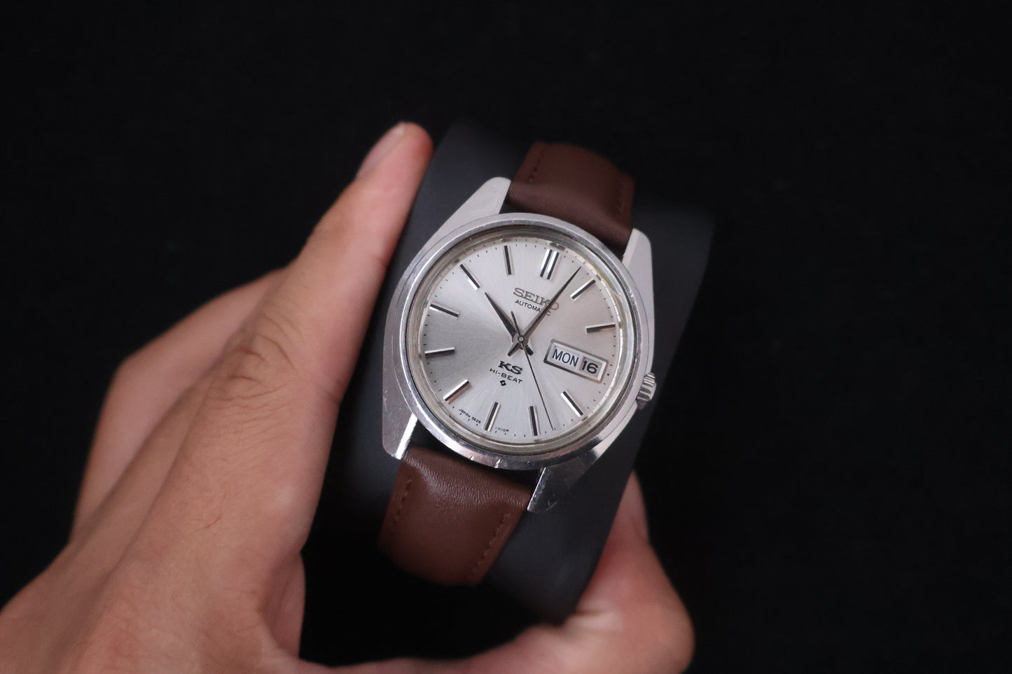 (SERVICED) Rare Vintage 1969 King Seiko KS Hi-Beat Gold Medallion 25 Jewels 5626-7000
