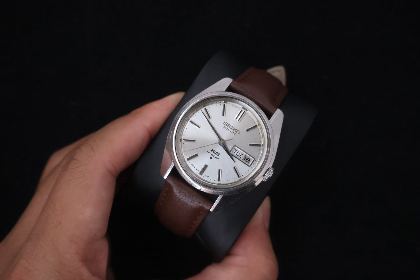 (SERVICED) Rare Vintage 1969 King Seiko KS Hi-Beat Gold Medallion 25 Jewels 5626-7000