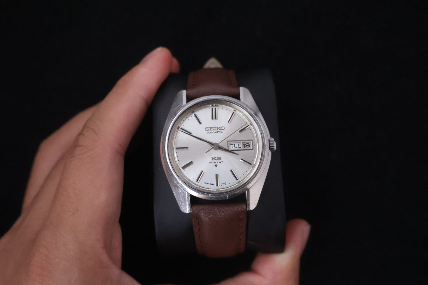 (SERVICED) Rare Vintage 1969 King Seiko KS Hi-Beat Gold Medallion 25 Jewels 5626-7000