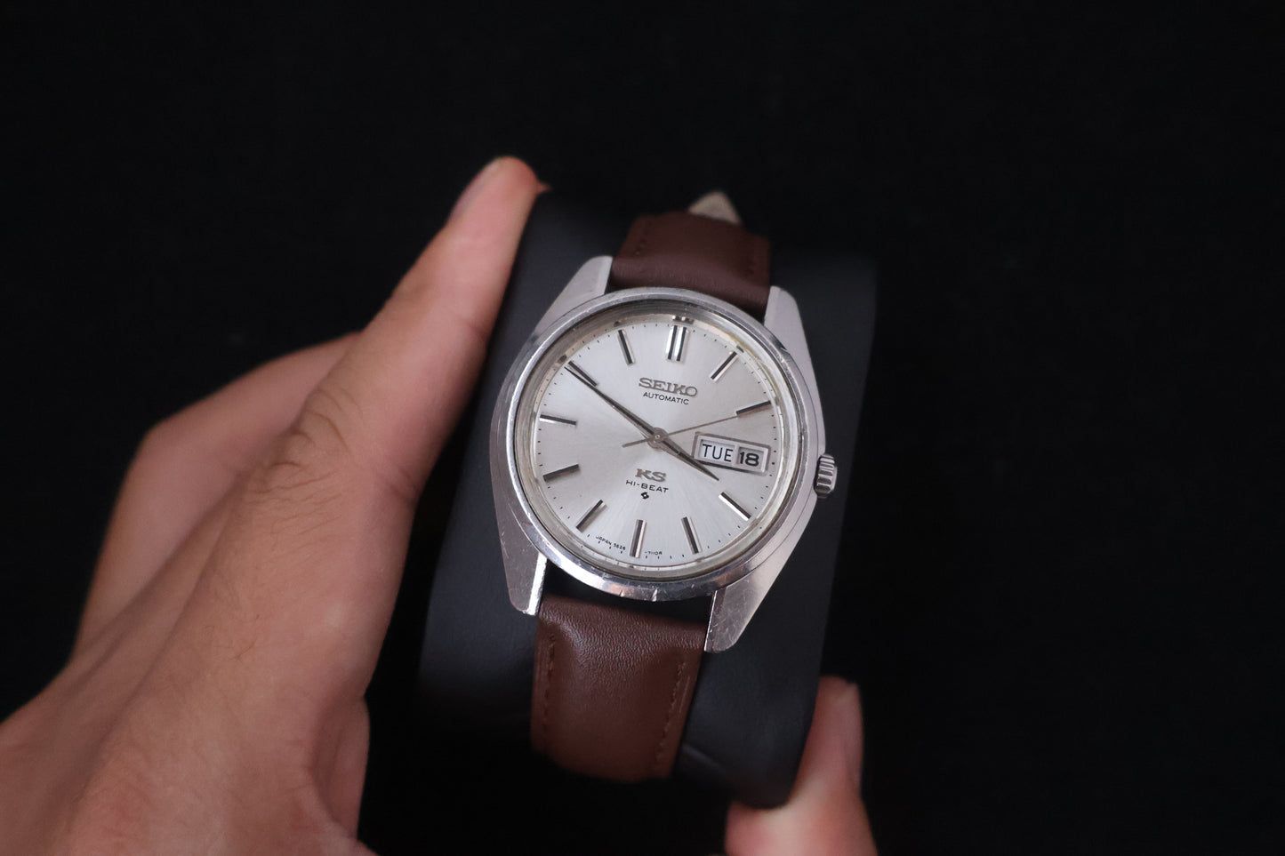 (SERVICED) Rare Vintage 1969 King Seiko KS Hi-Beat Gold Medallion 25 Jewels 5626-7000