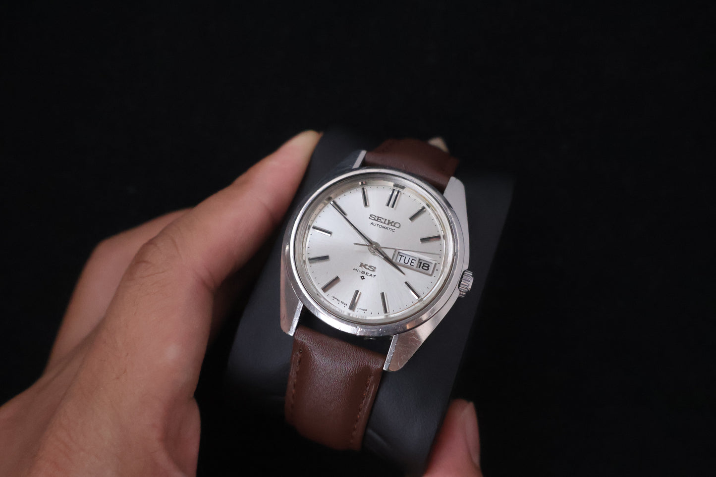 (SERVICED) Rare Vintage 1969 King Seiko KS Hi-Beat Gold Medallion 25 Jewels 5626-7000