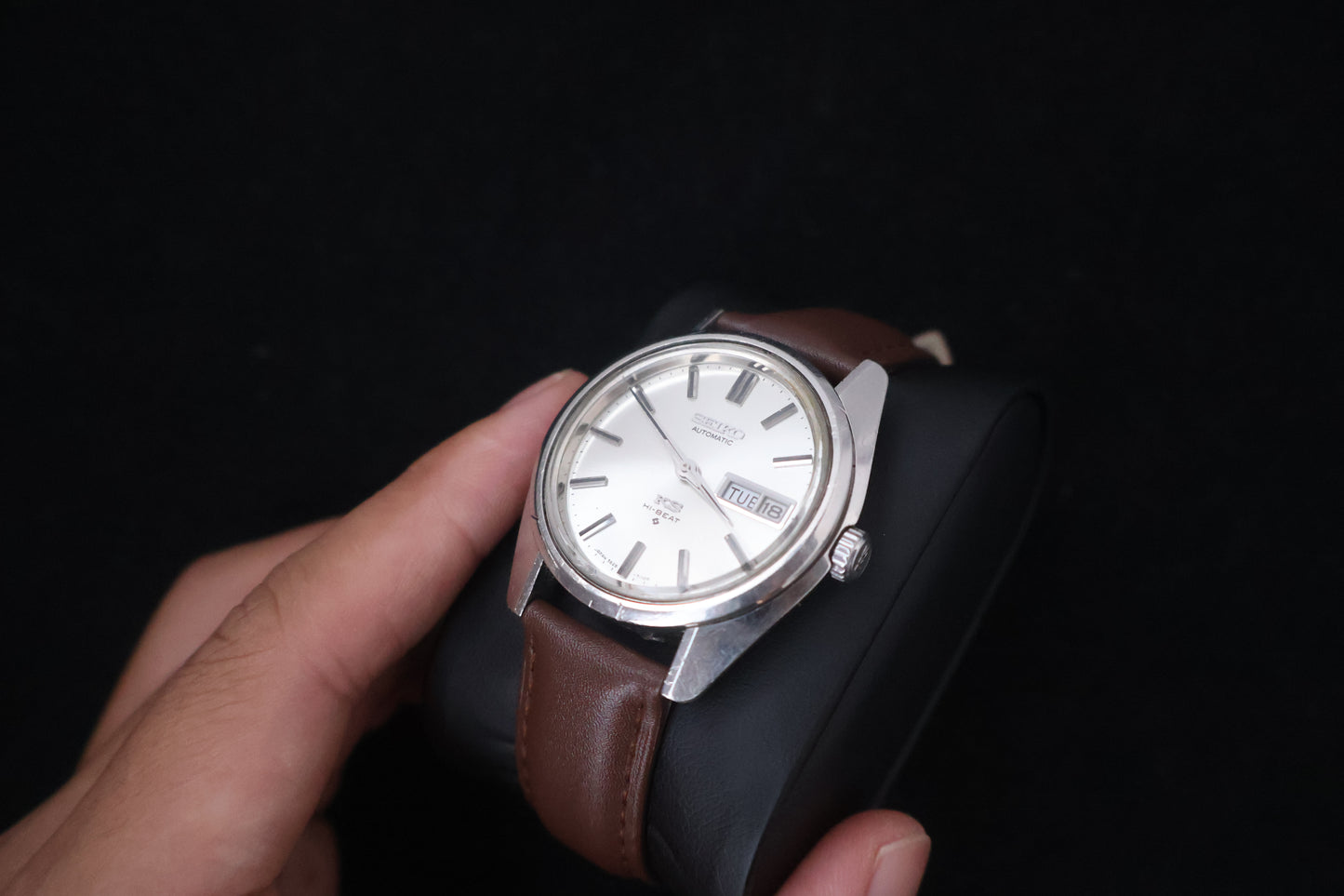 (SERVICED) Rare Vintage 1969 King Seiko KS Hi-Beat Gold Medallion 25 Jewels 5626-7000