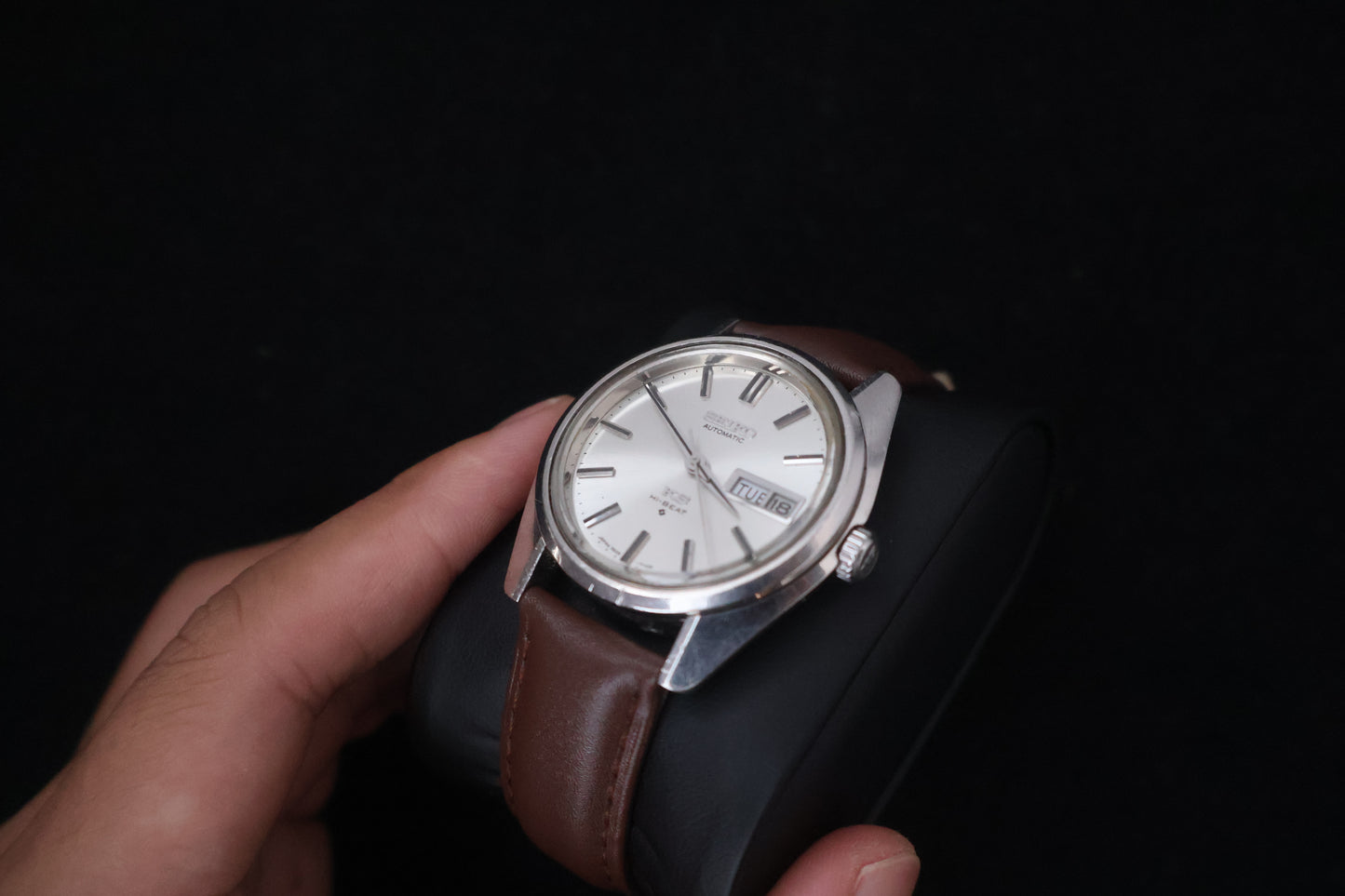 (SERVICED) Rare Vintage 1969 King Seiko KS Hi-Beat Gold Medallion 25 Jewels 5626-7000