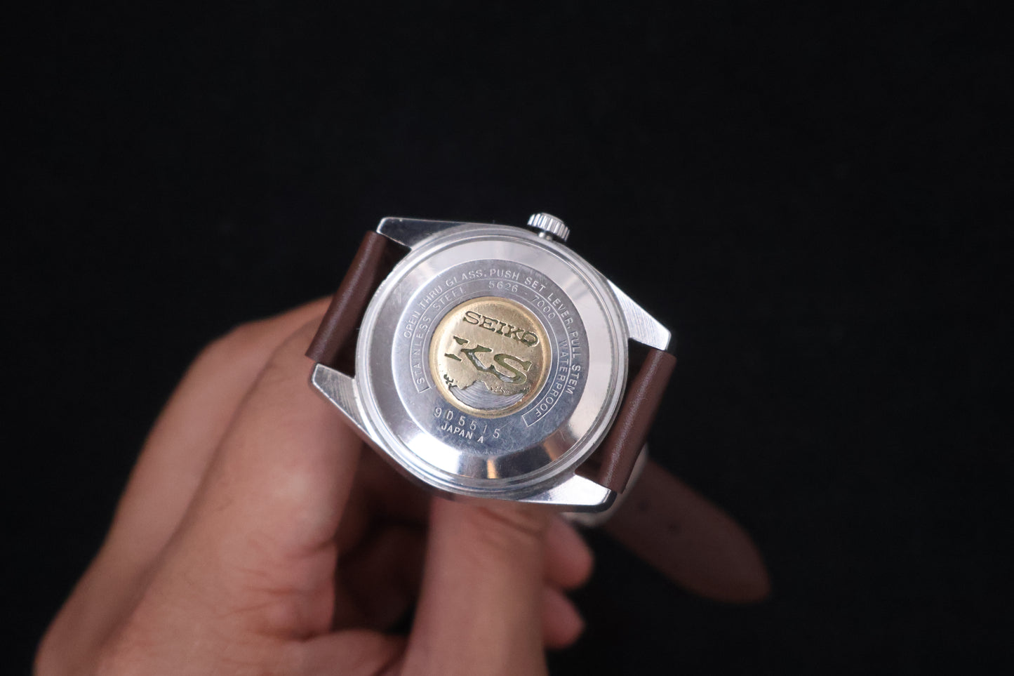 (SERVICED) Rare Vintage 1969 King Seiko KS Hi-Beat Gold Medallion 25 Jewels 5626-7000