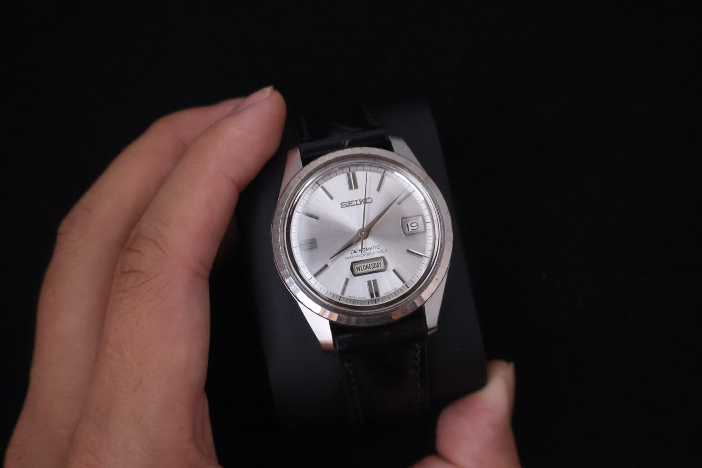 (SERVICED) Rare Vintage 1966 Seiko Seikomatic Weekdater 26 Jewels 6206-8100
