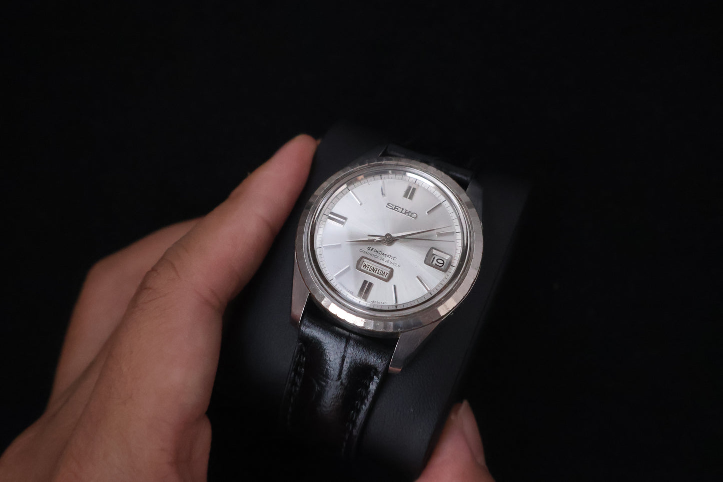 (SERVICED) Rare Vintage 1966 Seiko Seikomatic Weekdater 26 Jewels 6206-8100