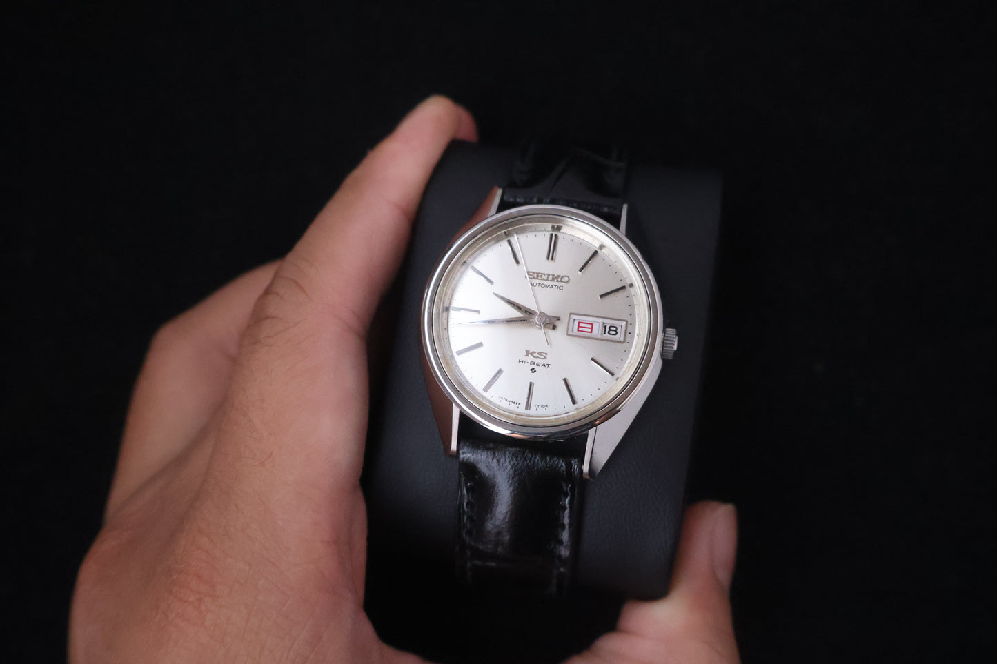 (SERVICED) Rare Vintage 1971 King Seiko KS Hi-Beat Gold Medallion 25 Jewels 5626-7110