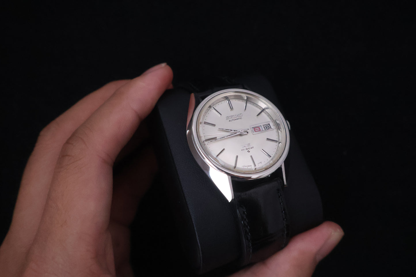 (SERVICED) Rare Vintage 1971 King Seiko KS Hi-Beat Gold Medallion 25 Jewels 5626-7110