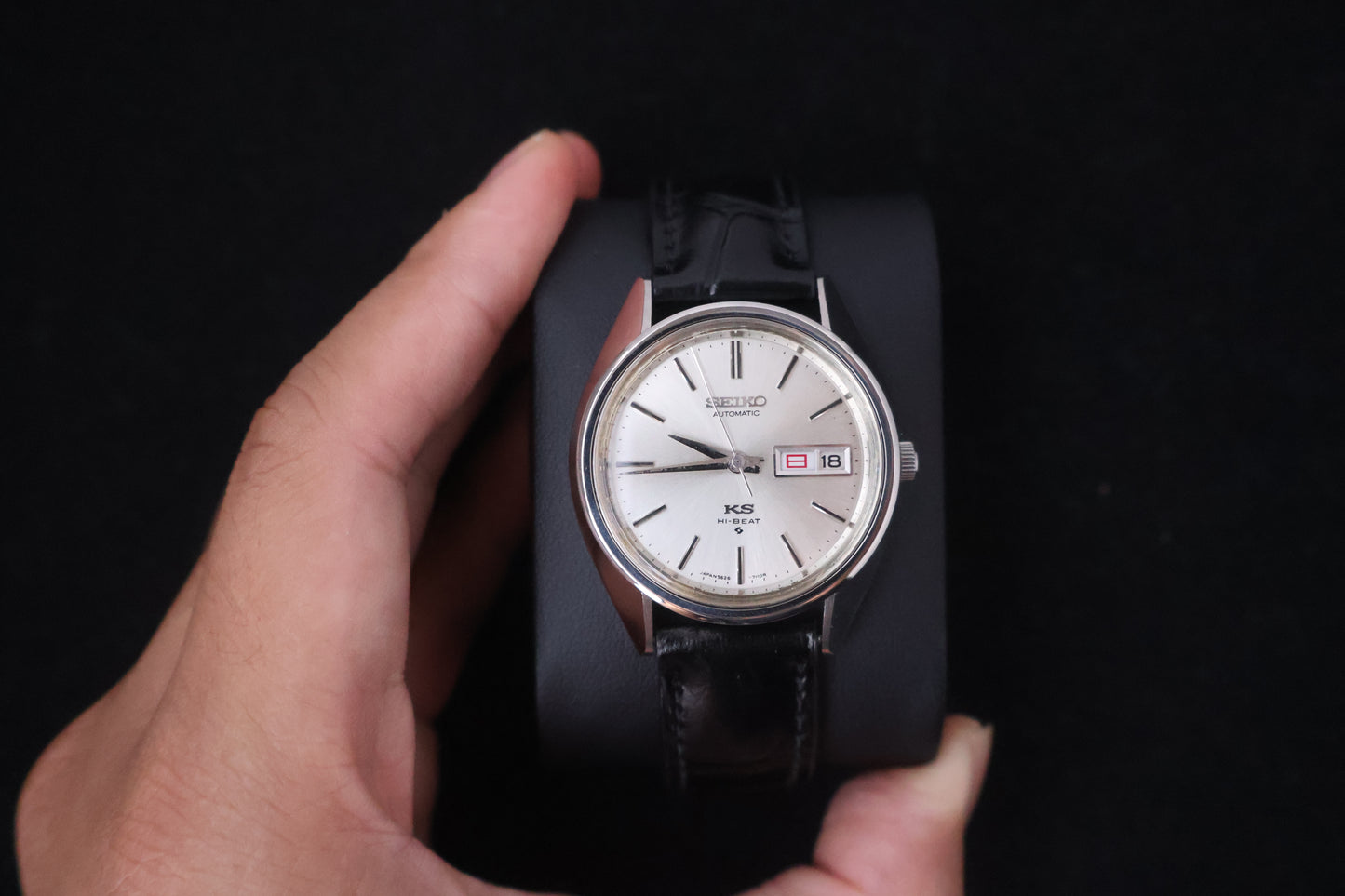 (SERVICED) Rare Vintage 1971 King Seiko KS Hi-Beat Gold Medallion 25 Jewels 5626-7110