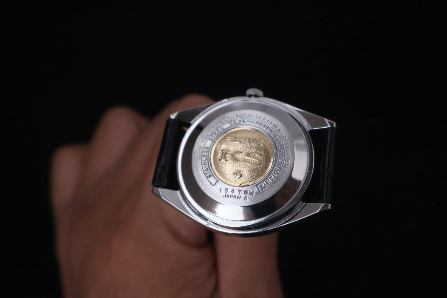 (SERVICED) Rare Vintage 1971 King Seiko KS Hi-Beat Gold Medallion 25 Jewels 5626-7110