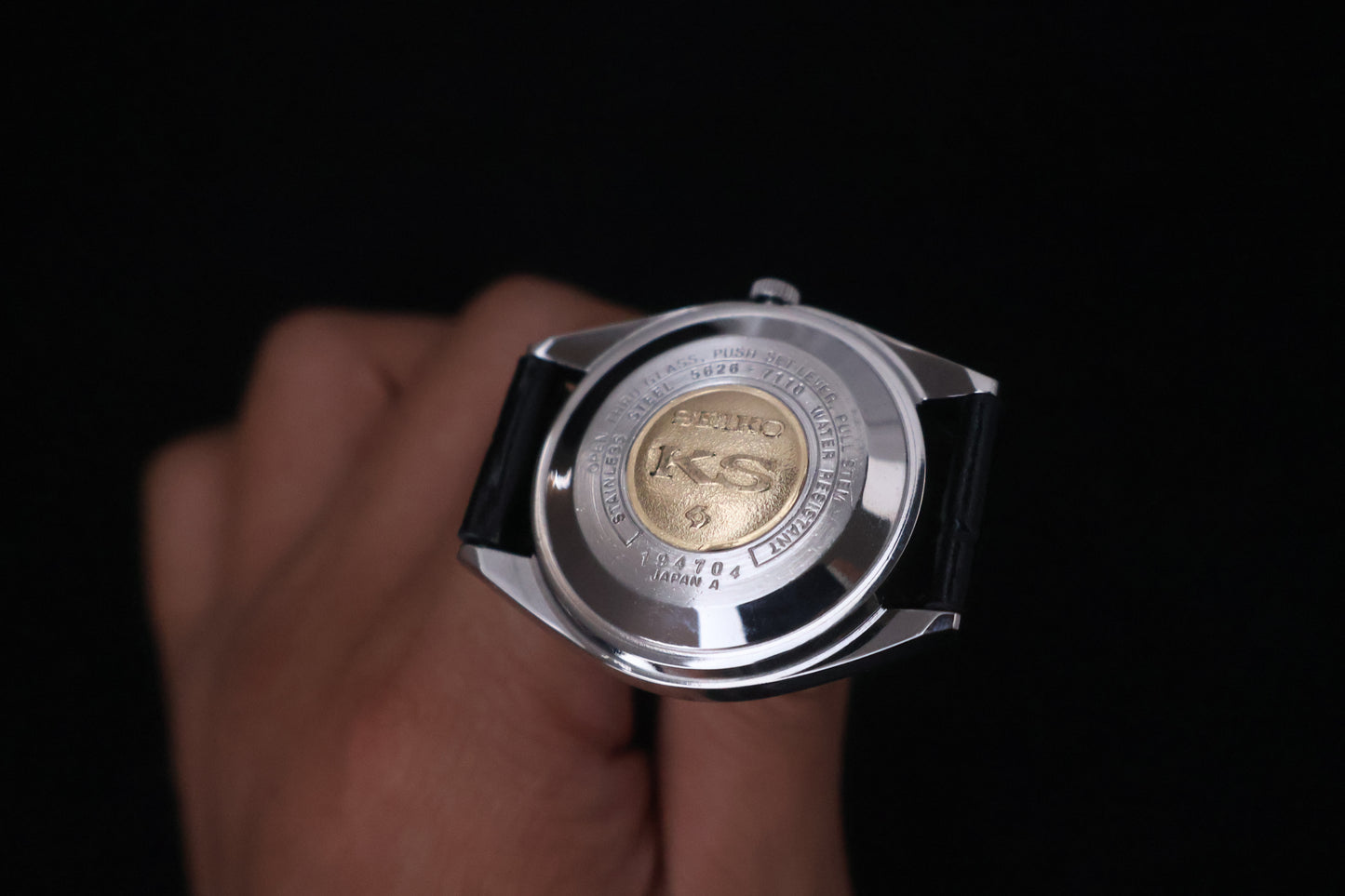 (SERVICED) Rare Vintage 1971 King Seiko KS Hi-Beat Gold Medallion 25 Jewels 5626-7110