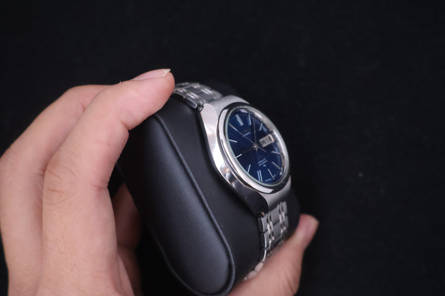 (SERVICED) Rare Vintage 1973 Seiko Lord Matic LM Special Blue Dial 23 Jewels 5206-6120