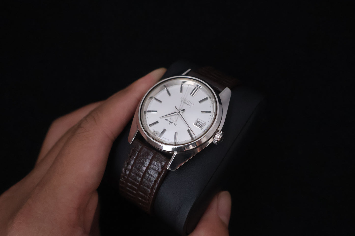 (SERVICED) Rare Vintage 1969 King Seiko KS Hi-Beat Gold Medallion 25 Jewels 5625-7000