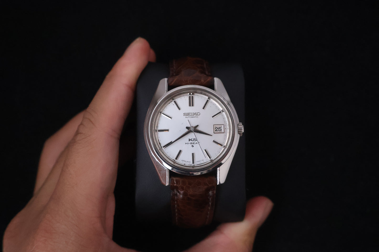 (SERVICED) Rare Vintage 1968 King Seiko KS Hi-Beat Gold Medallion 25 Jewels 5625-7000