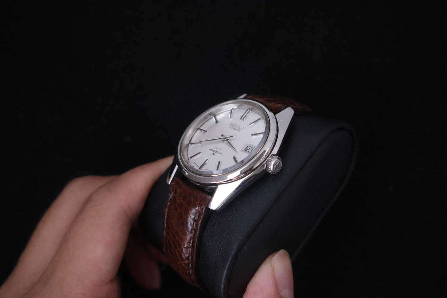 (SERVICED) Rare Vintage 1968 King Seiko KS Hi-Beat Gold Medallion 25 Jewels 5625-7000