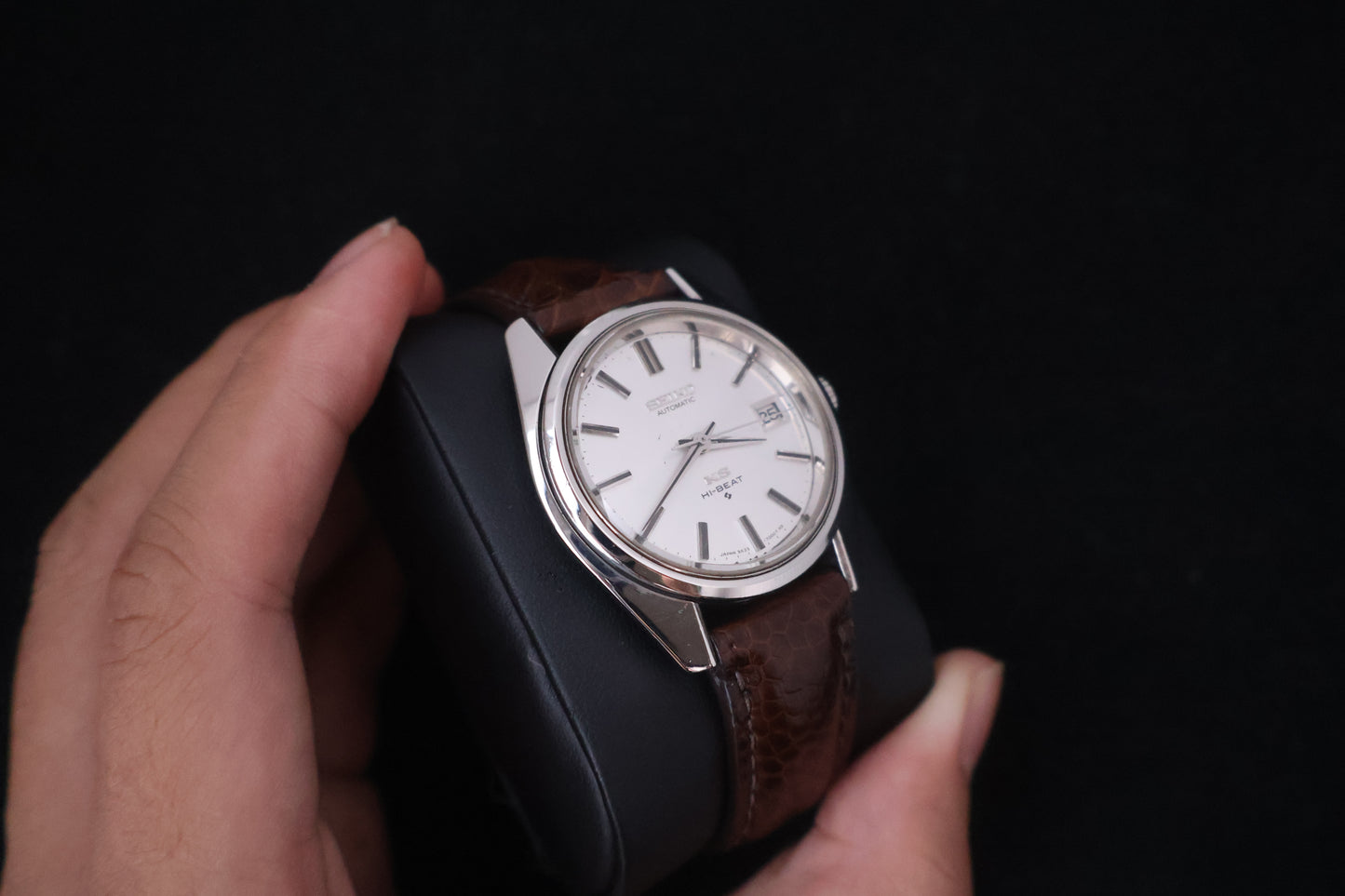 (SERVICED) Rare Vintage 1968 King Seiko KS Hi-Beat Gold Medallion 25 Jewels 5625-7000