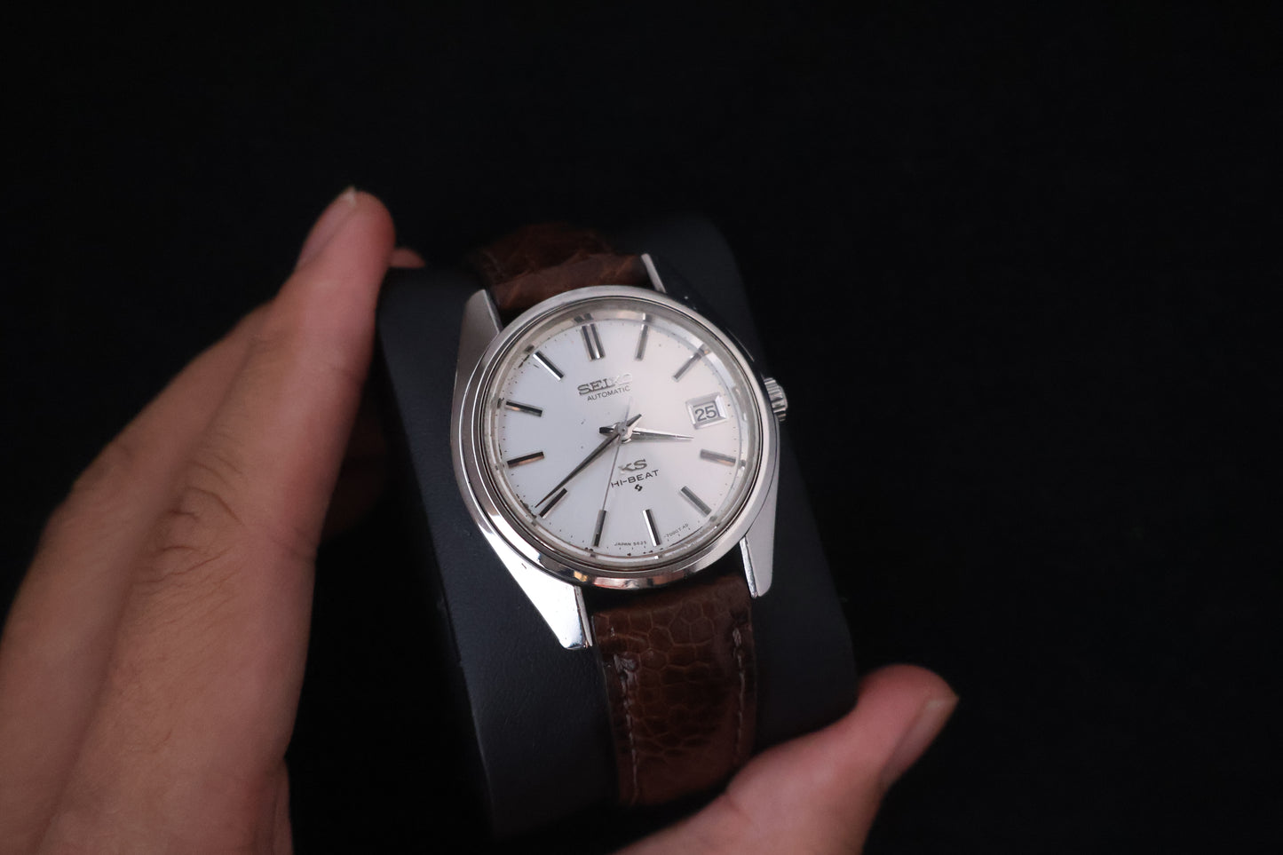 (SERVICED) Rare Vintage 1968 King Seiko KS Hi-Beat Gold Medallion 25 Jewels 5625-7000
