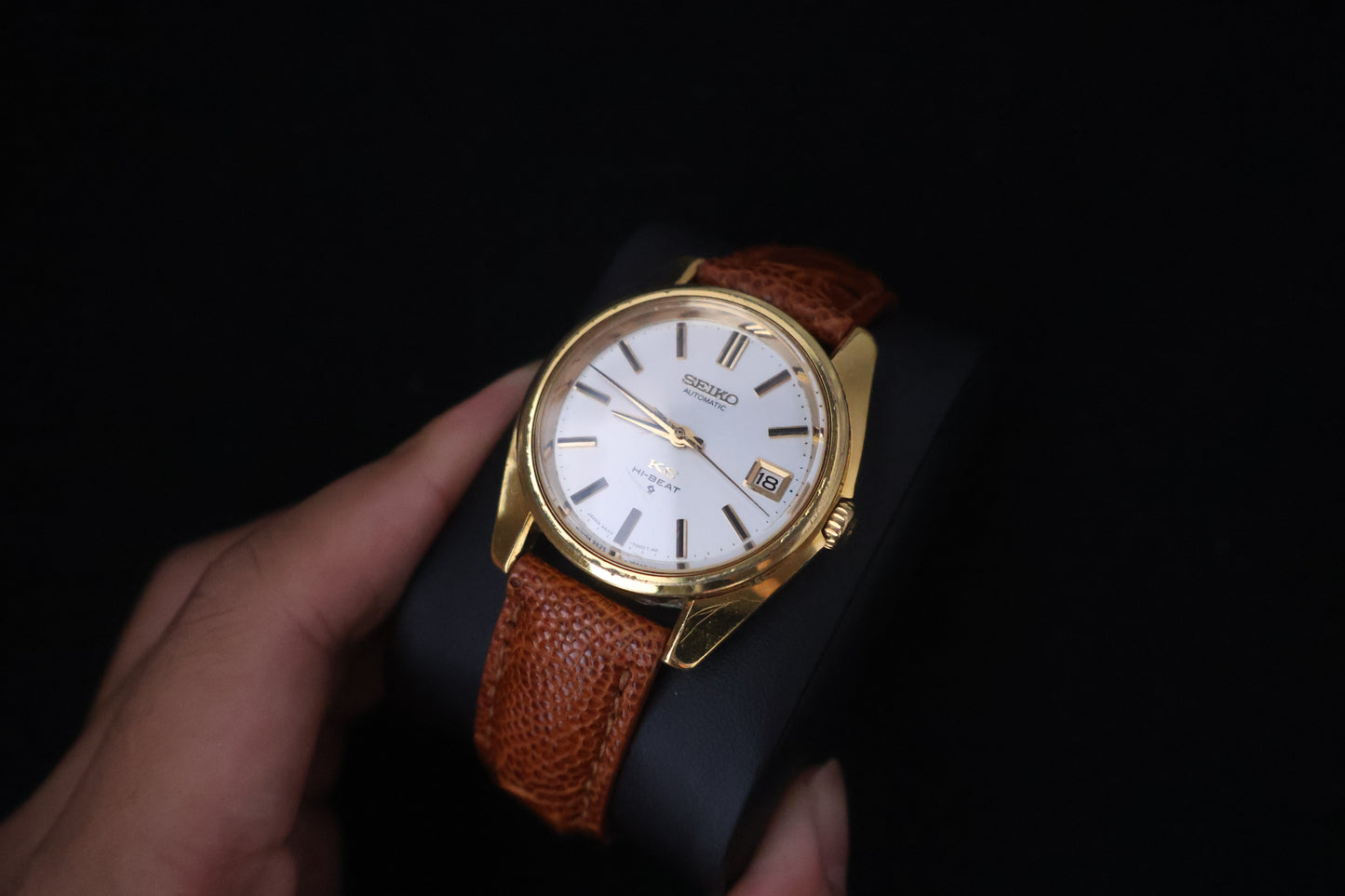 (SERVICED) Rare Vintage 1970s King Seiko KS Hi-Beat Medallion SGP 5625-7000