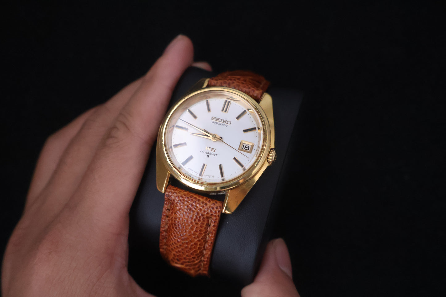 (SERVICED) Rare Vintage 1970s King Seiko KS Hi-Beat Medallion SGP 5625-7000