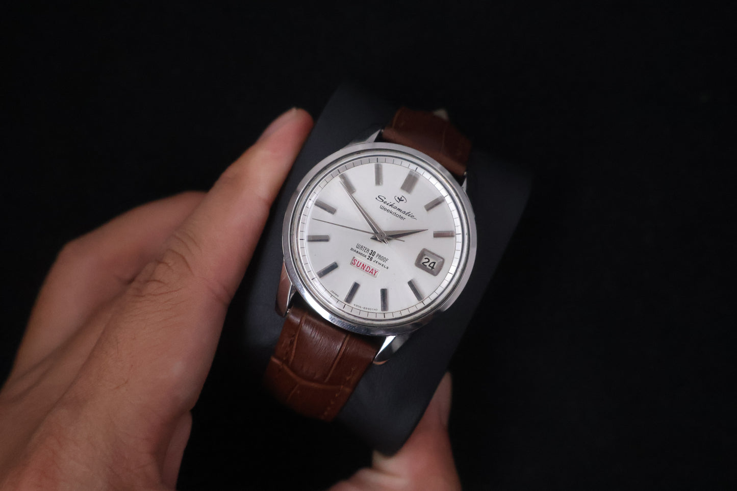 (SERVICED) Rare Vintage 1964 Seiko Seikomatic Weekdater 26 Jewels 6206-8990
