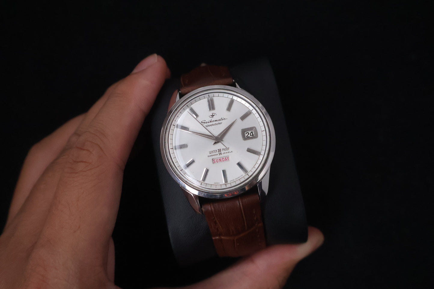 (SERVICED) Rare Vintage 1964 Seiko Seikomatic Weekdater 26 Jewels 6206-8990