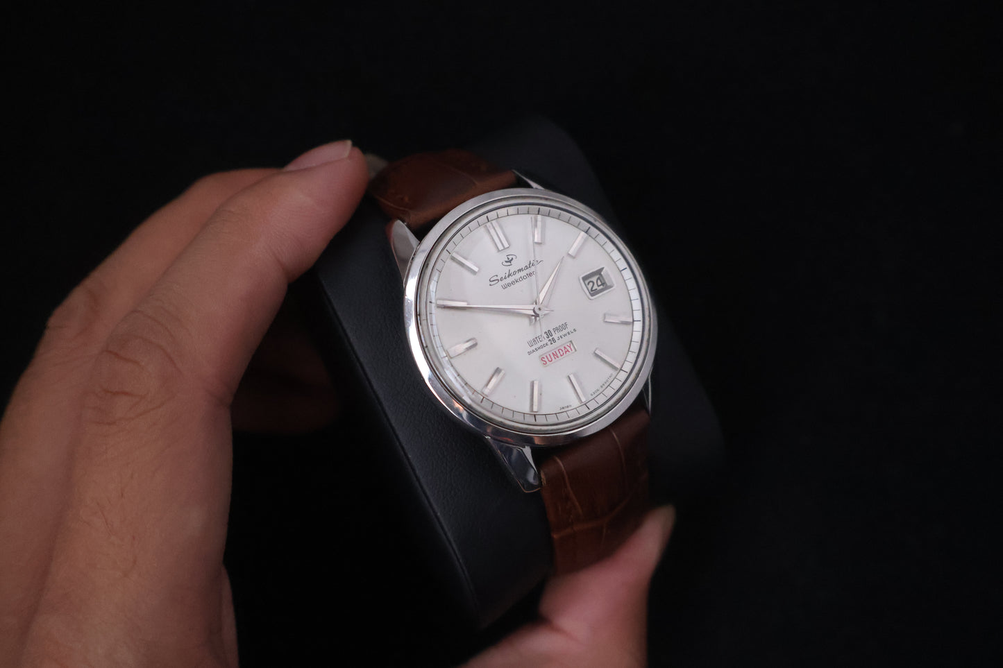 (SERVICED) Rare Vintage 1964 Seiko Seikomatic Weekdater 26 Jewels 6206-8990