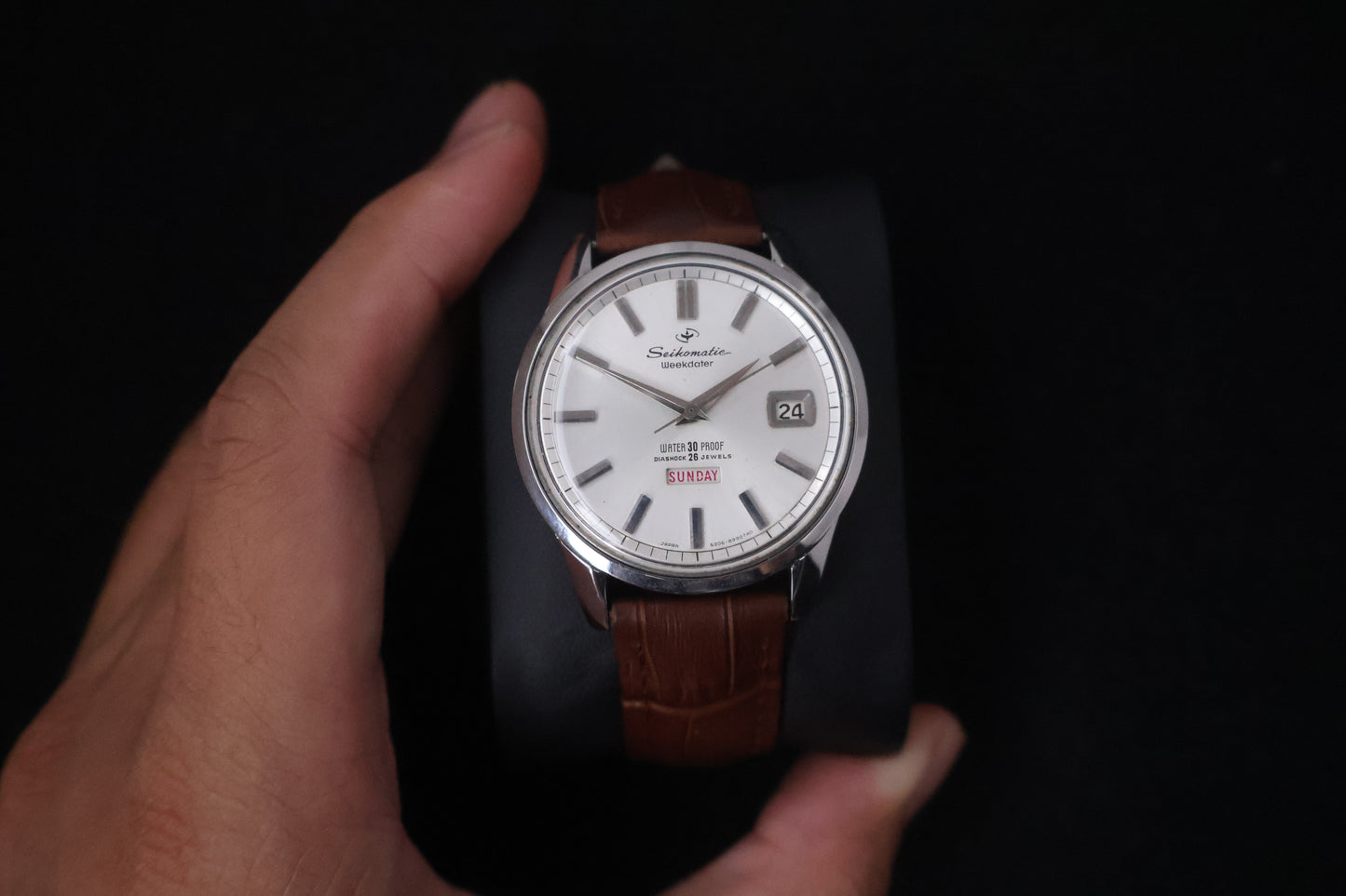 (SERVICED) Rare Vintage 1964 Seiko Seikomatic Weekdater 26 Jewels 6206-8990