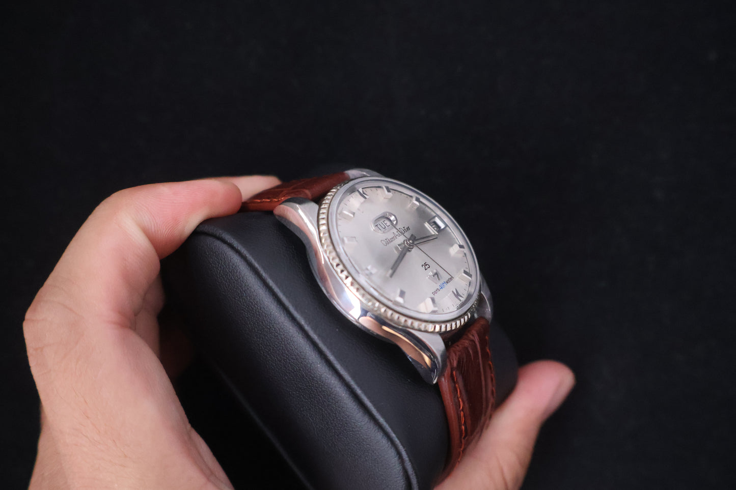 (SERVICED) Rare Vintage 1965 Citizen Auto Dater 7 Fluted Bezel 25 Jewels - ADSS 51310a-T