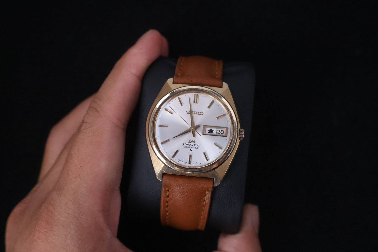 (SERVICED) Rare Vintage 1970s Seiko Lord Matic LM SGP 23 Jewels 5606-7000