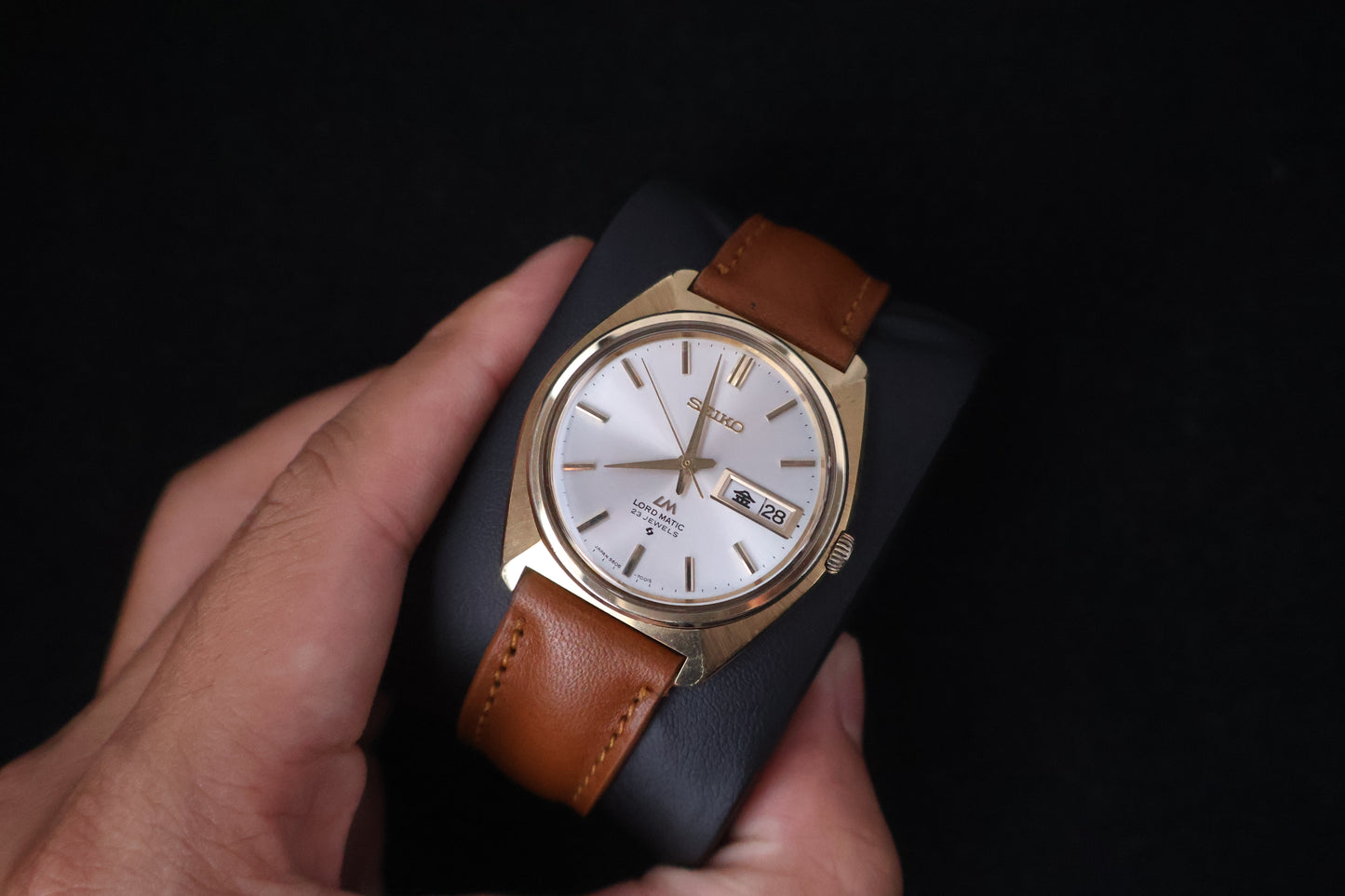 (SERVICED) Rare Vintage 1970s Seiko Lord Matic LM SGP 23 Jewels 5606-7000
